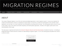 Tablet Screenshot of migrationregimes.com